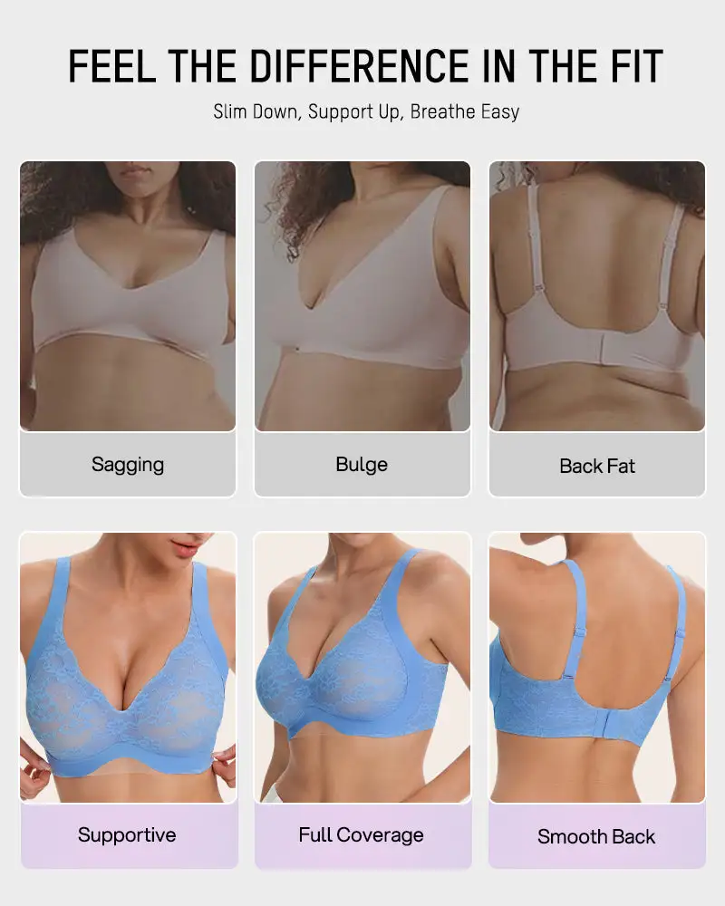 Wireless Lace Full Coverage Minimizer Bra