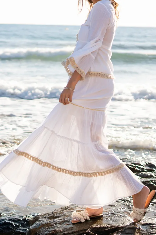 Clean Simple Everyday Casual Cotton Skirt