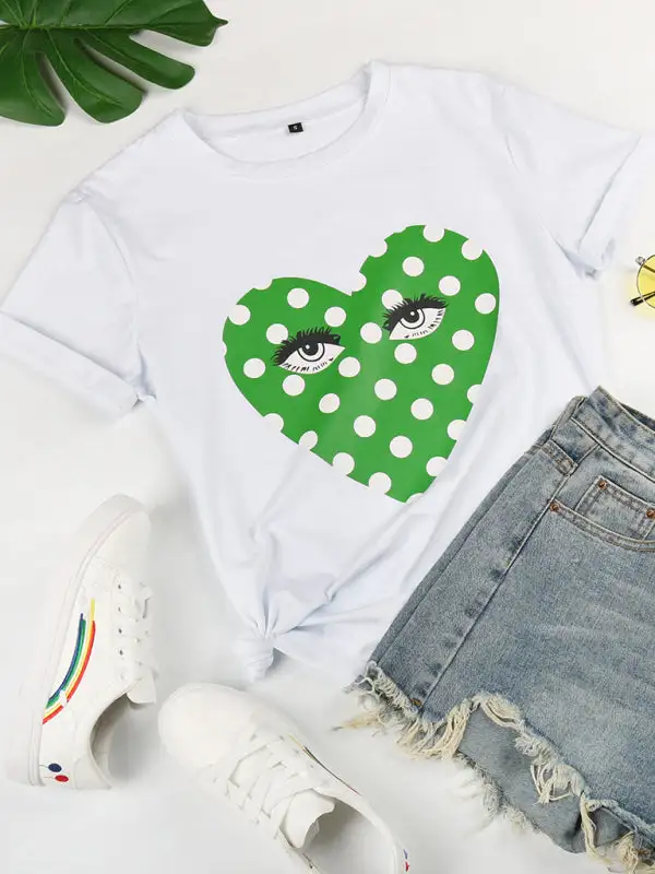 Tailored Round-Neck Short-Sleeve Knit Cotton T-Shirt
