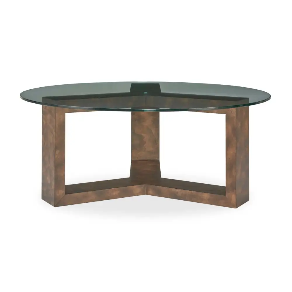 Round Tempered Glass Coffee Table