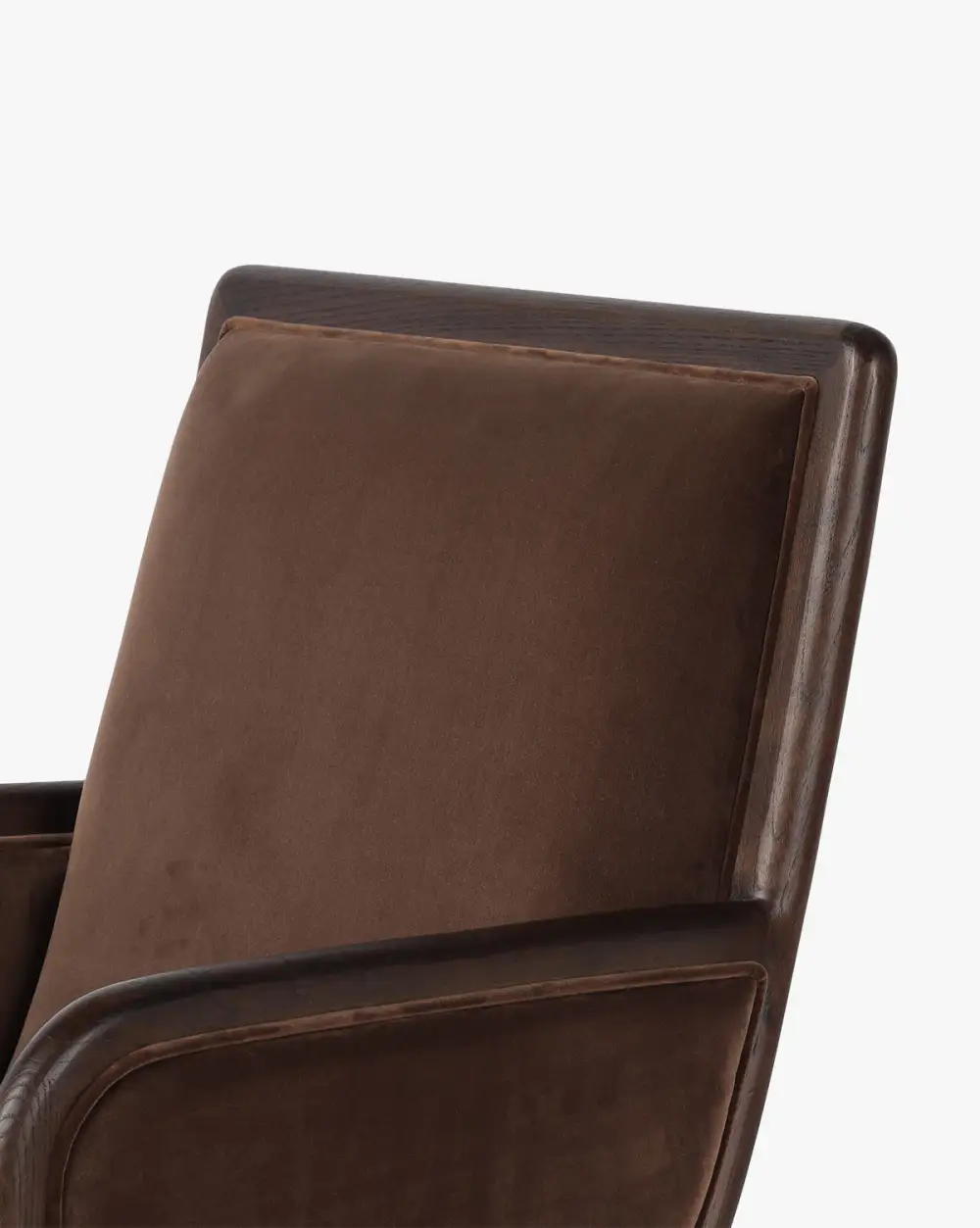Upholstered Wood Desk Chair