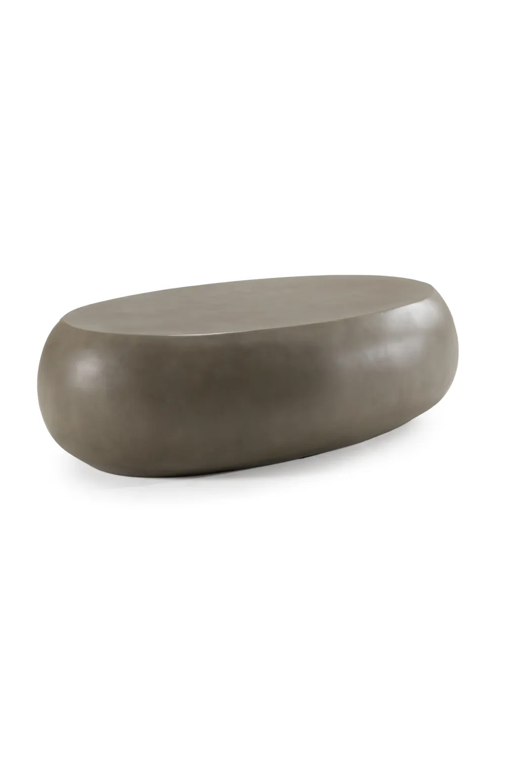 Concrete Oval Coffee Table L