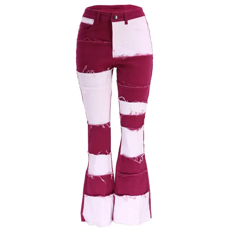 High Waist Skinny Fitted Flare Jeans