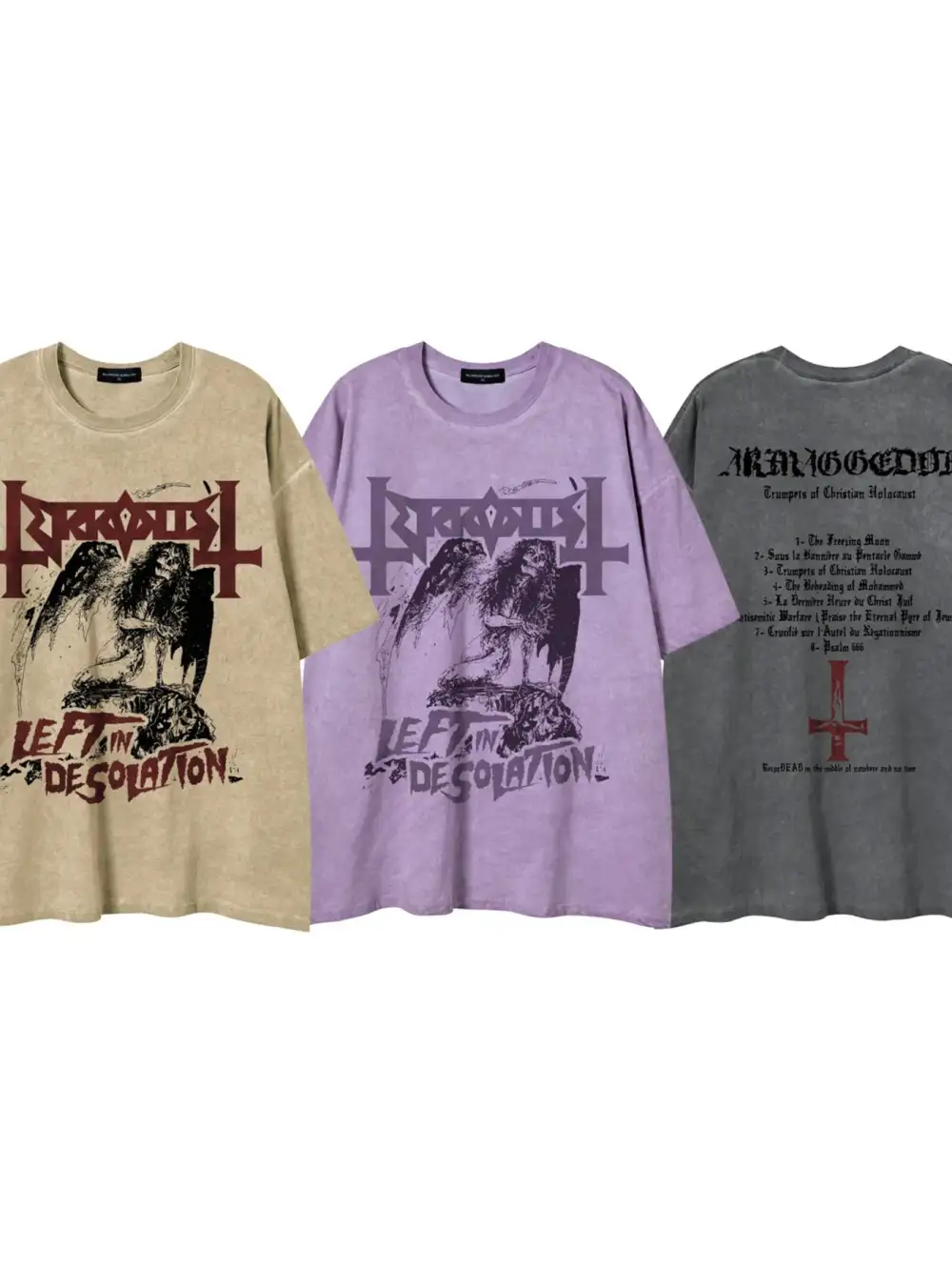 Clean Graphic Washed Oversized Crew Neck Tee