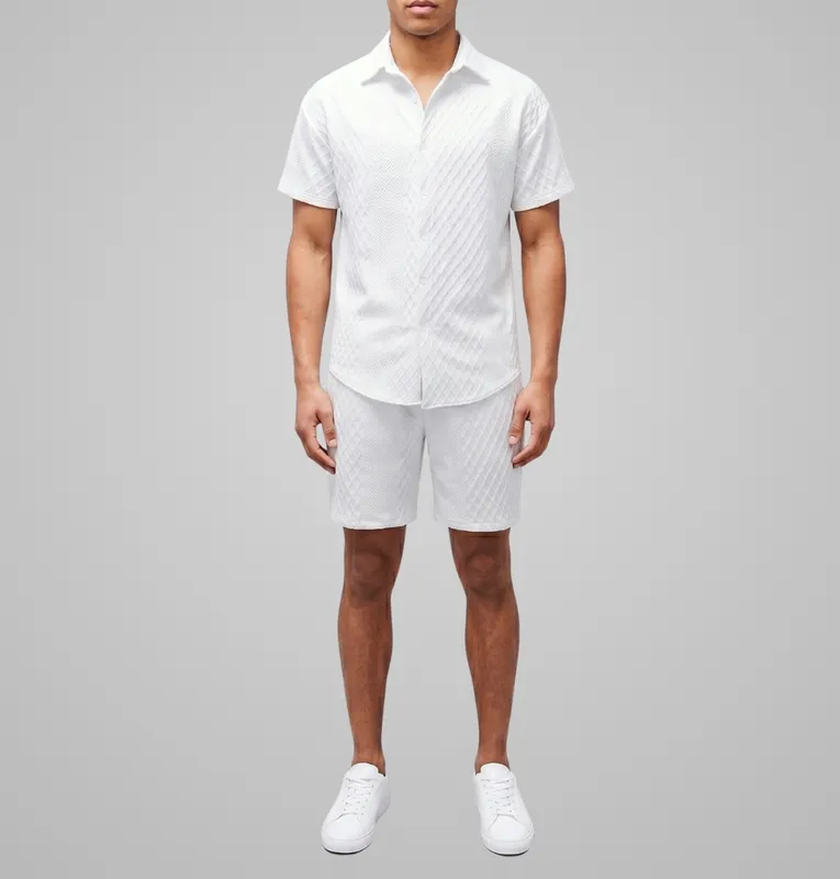 Textured Two Piece Set Clean Cut