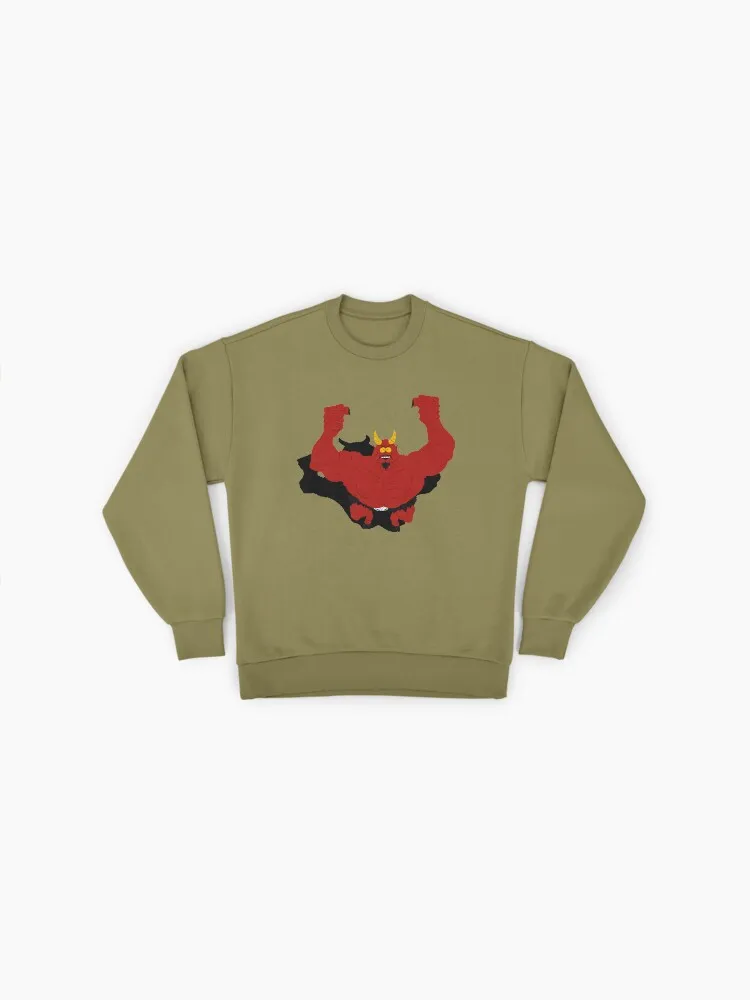 Cartoon Satan Character Art Sweatshirt
