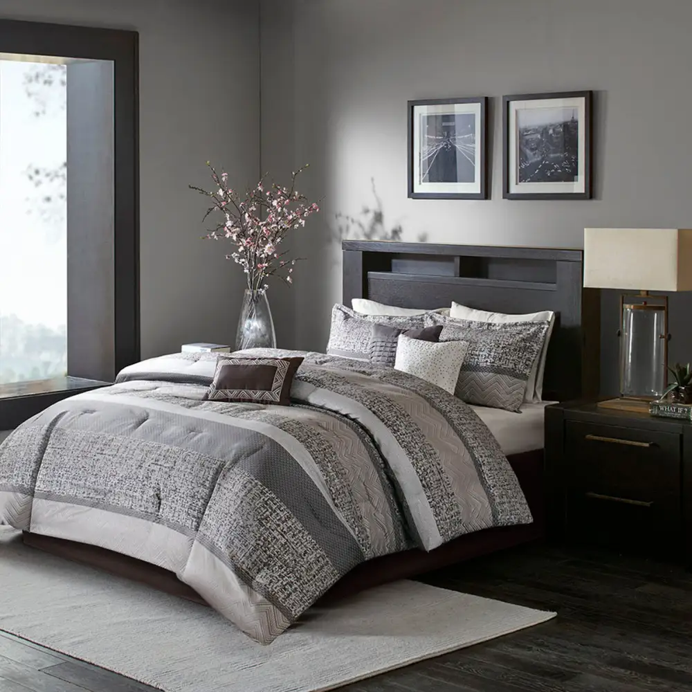 Clean Jacquard Comforter Bedding Set
