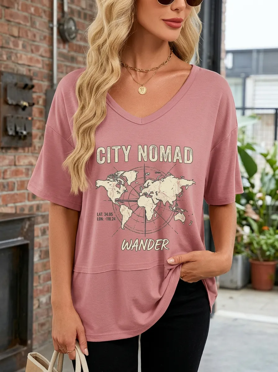 City Nomad Travel T-Shirt Casual