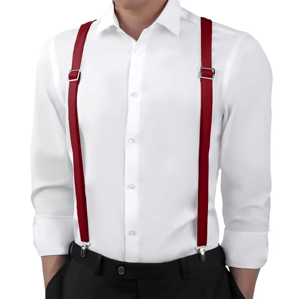 Classic Subtle Wedding Suspenders
