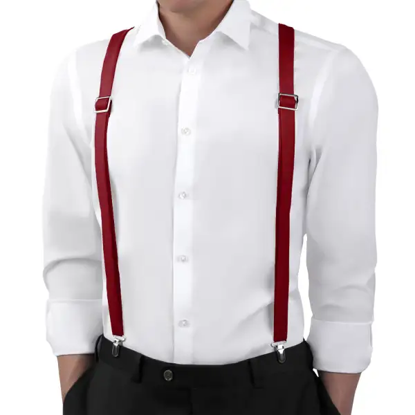 Classic Subtle Wedding Suspenders