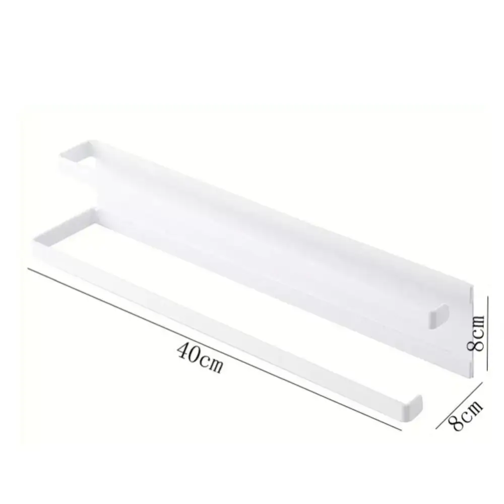 Magnetic Double Tissue Towel Holder White