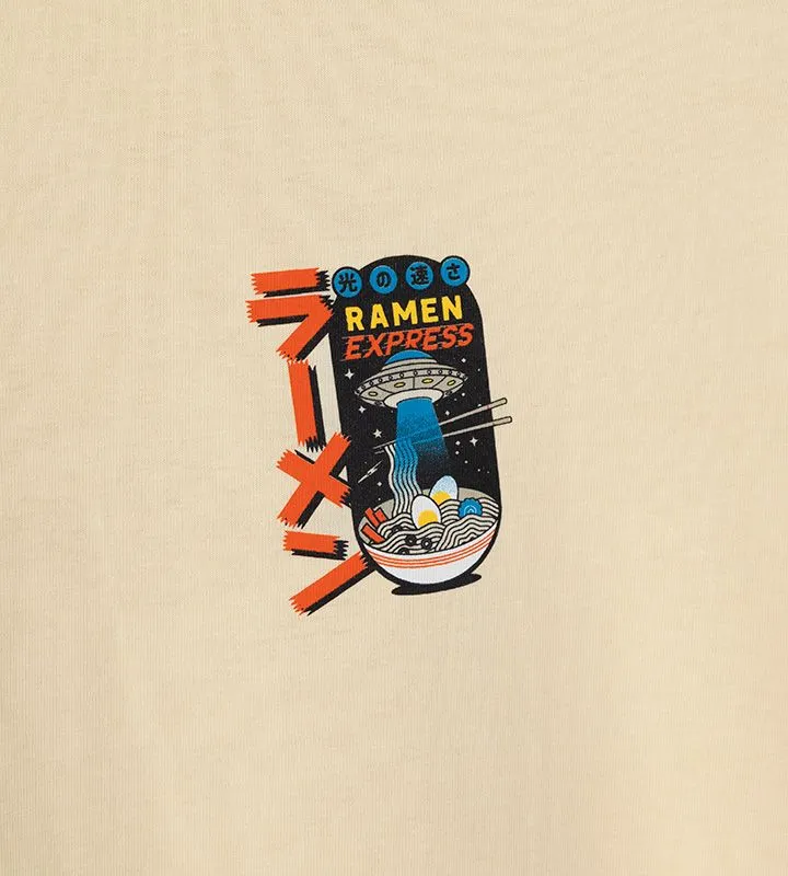Food Pattern Crew Neck T-Shirt