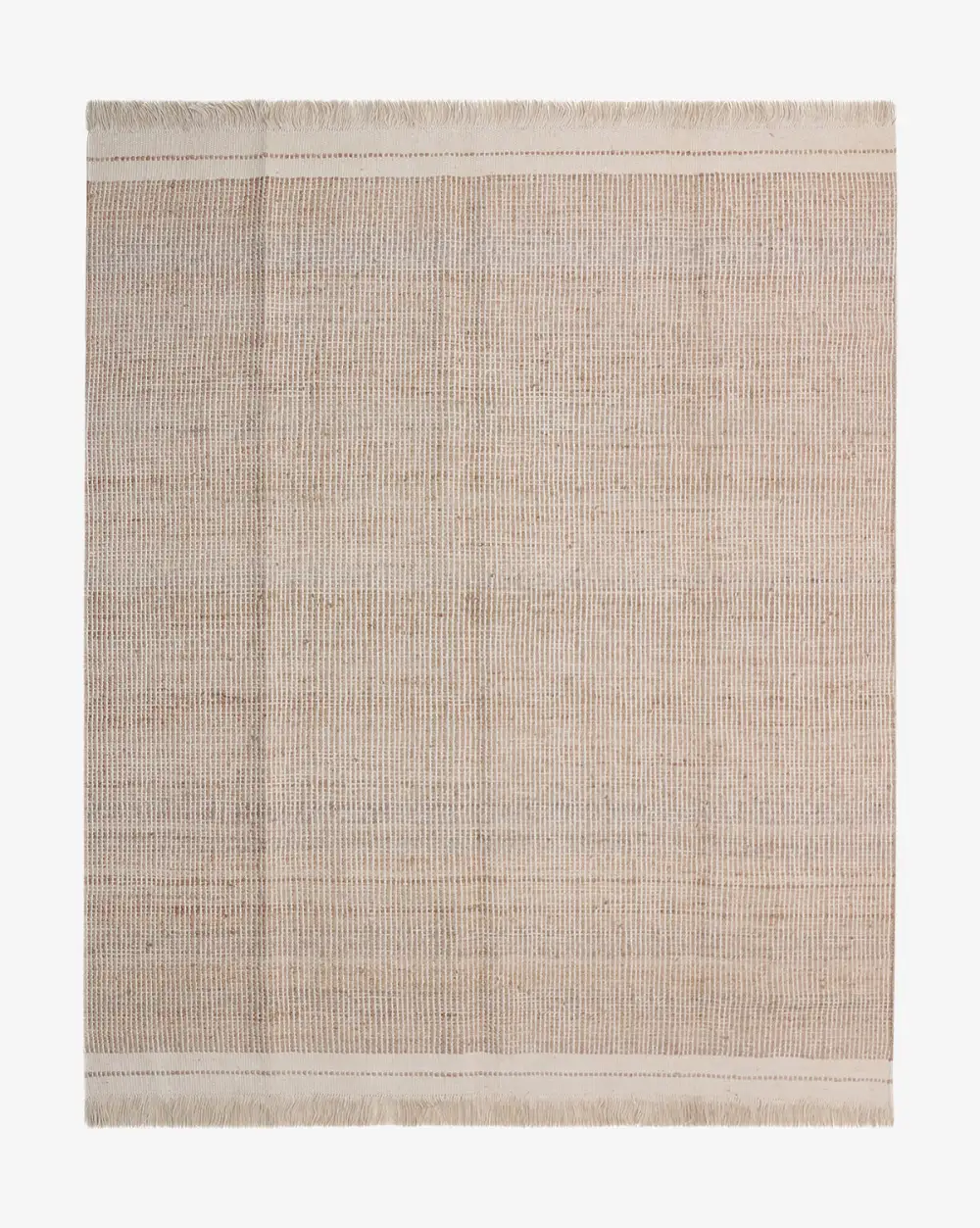 Fringed Handwoven Jute Area Rug
