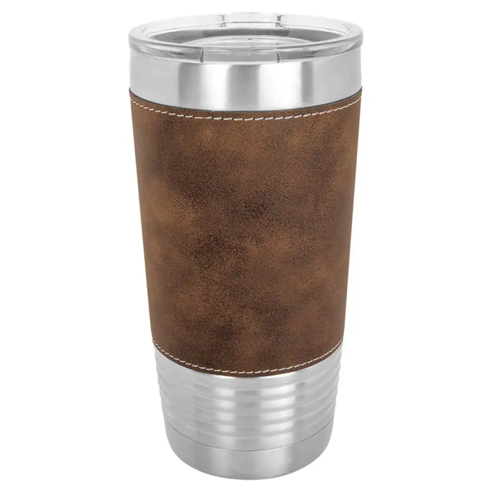 Faux Leatherette Finish Stainless Steel Tumbler