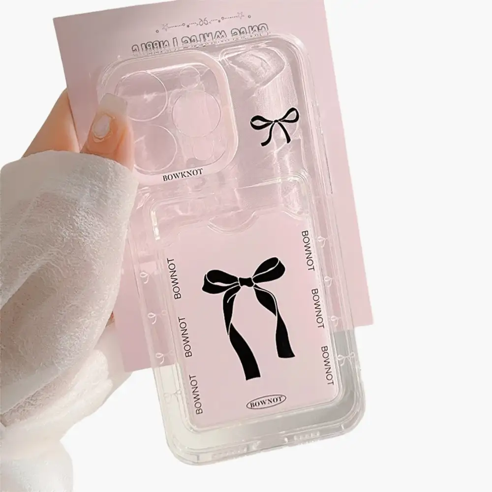 Bow Graphic Card Pocket Phone Case