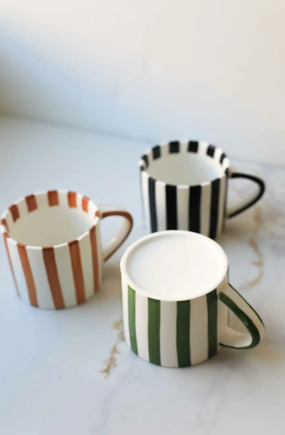 Playful Striped Ceramic Mug