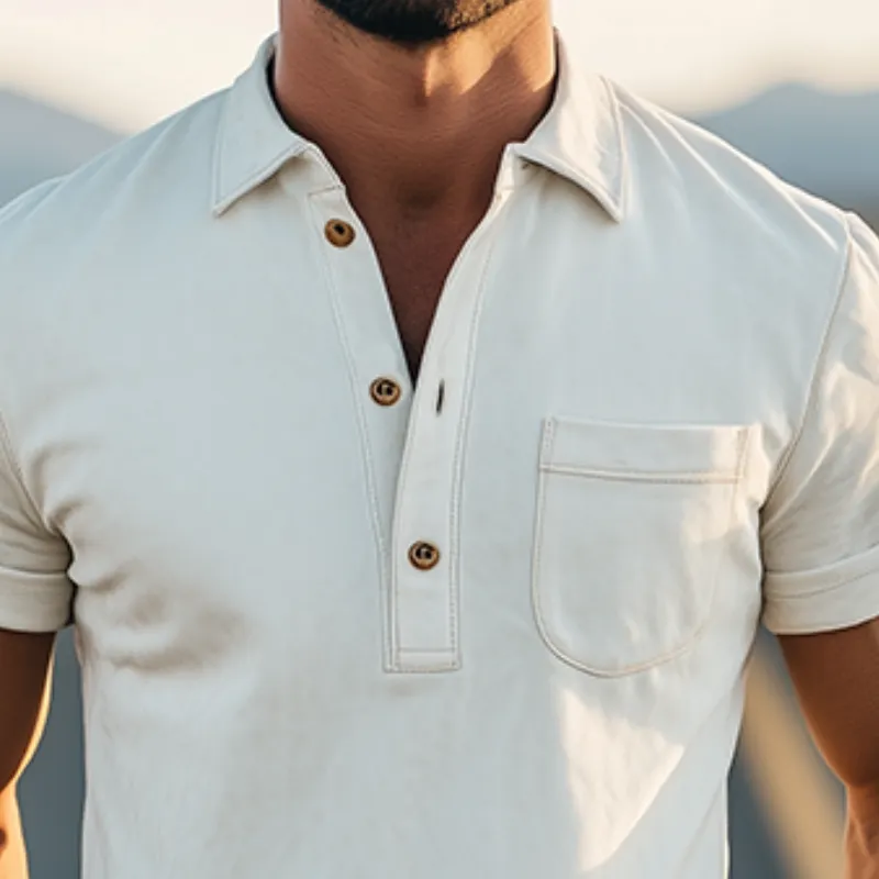 Textured Knit Polo