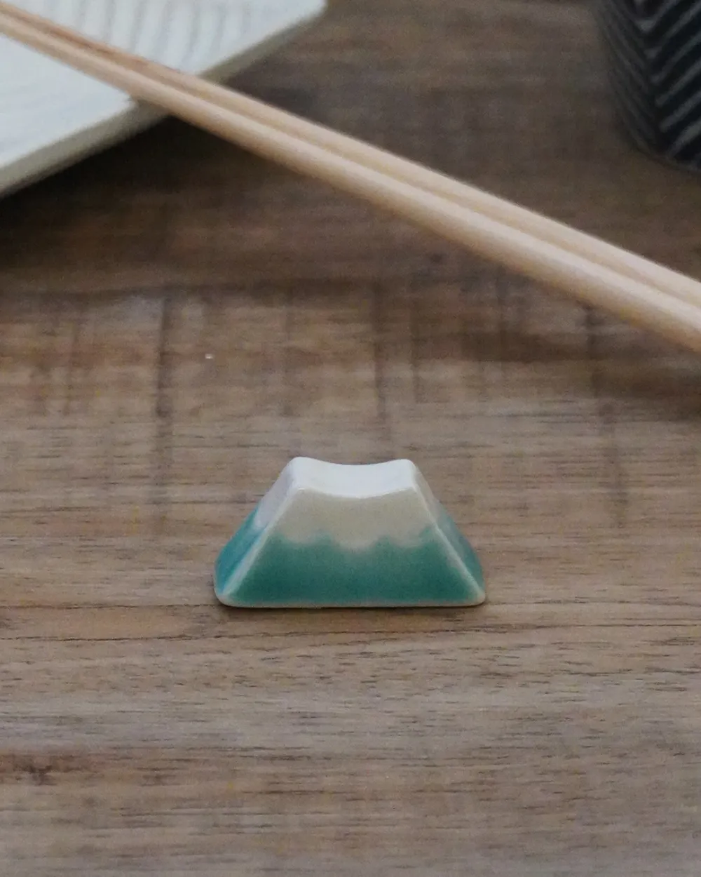 Mountain Motif Ceramic Chopstick Rest