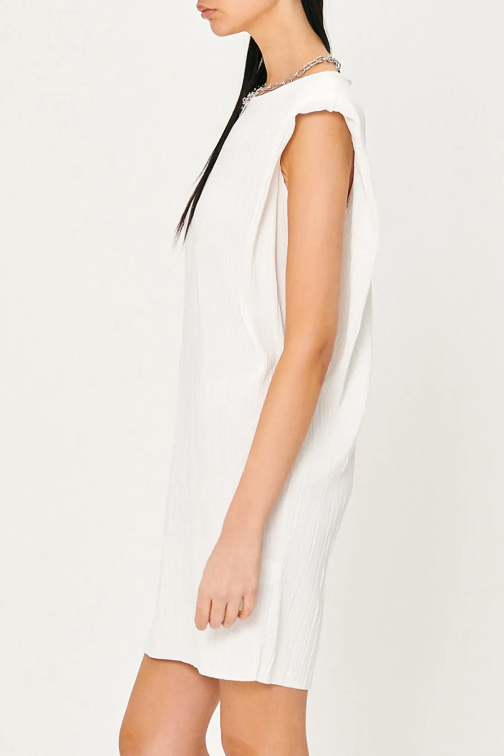Sleeveless Plisse Dress