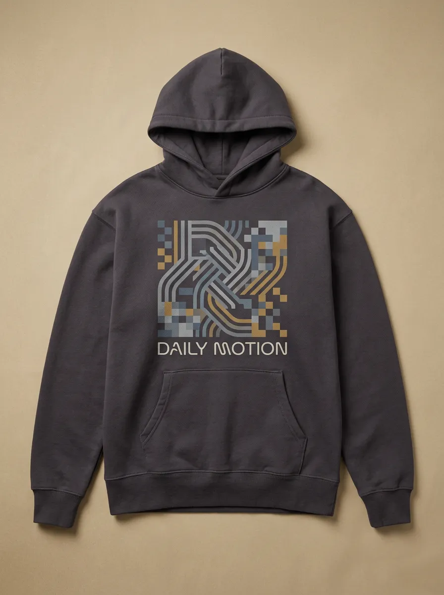 Motion Abstract Geometric Pixel Hoodie