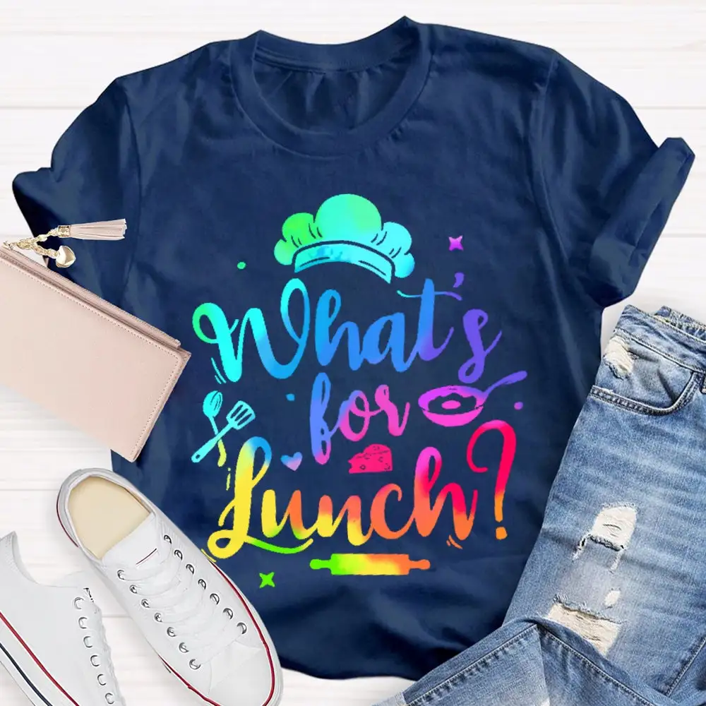 What'S For Lunch Funny Cooking Lunch Lady  T-Shirt