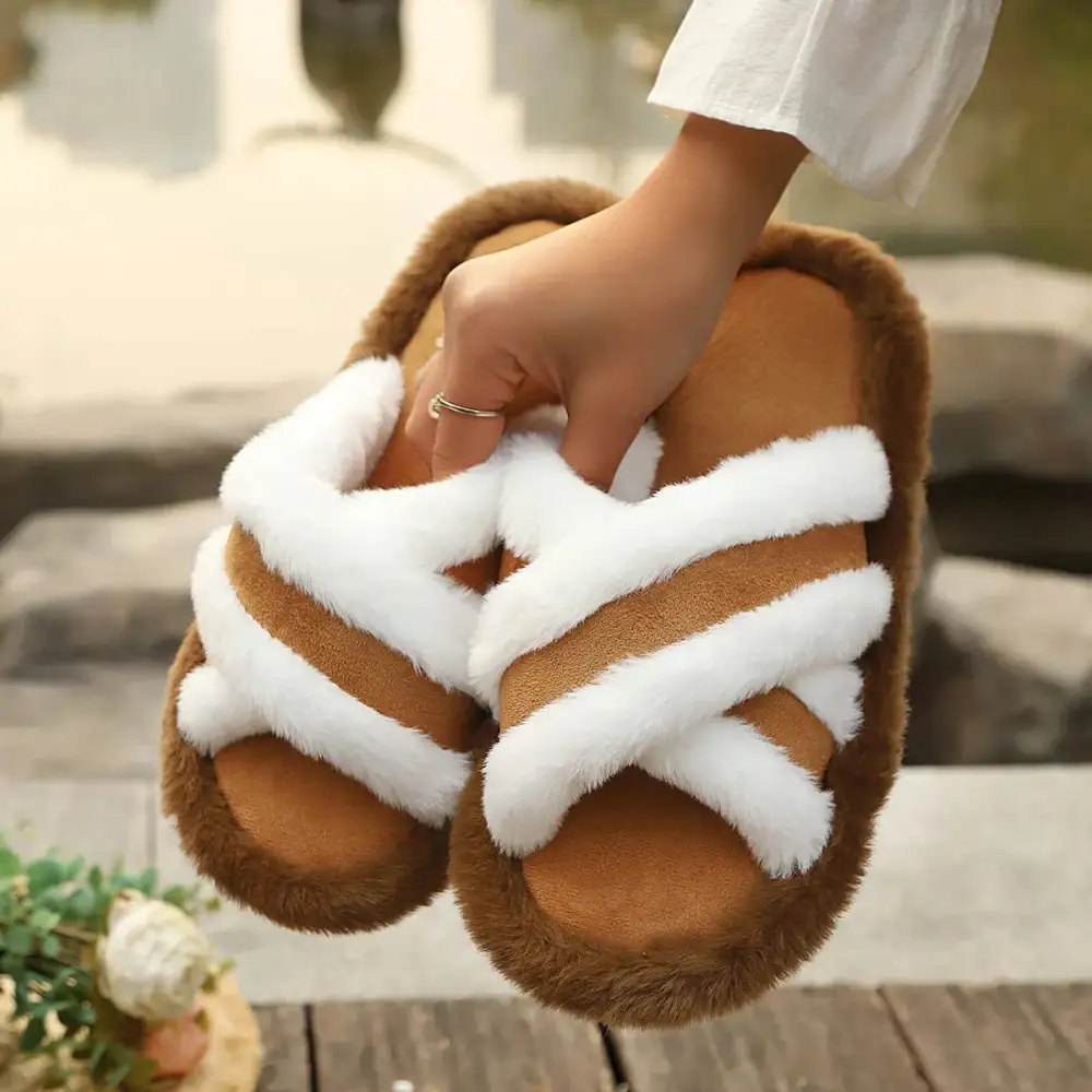 Easygoing Open Toe House Slippers