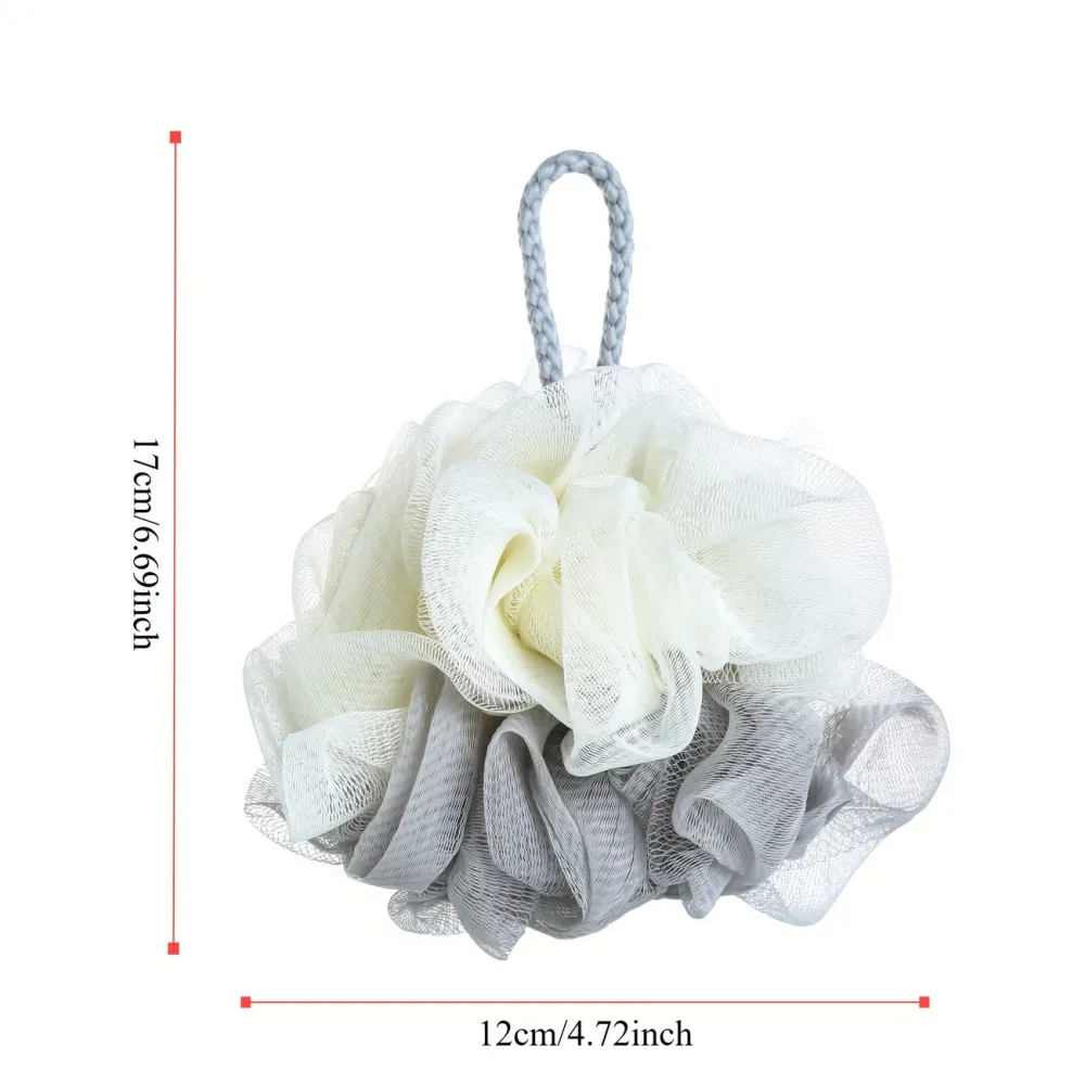 2 Pcs Dual-Color Mesh Bath Loofah