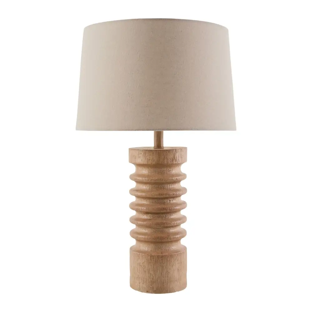 Linen Resin Table Lamp