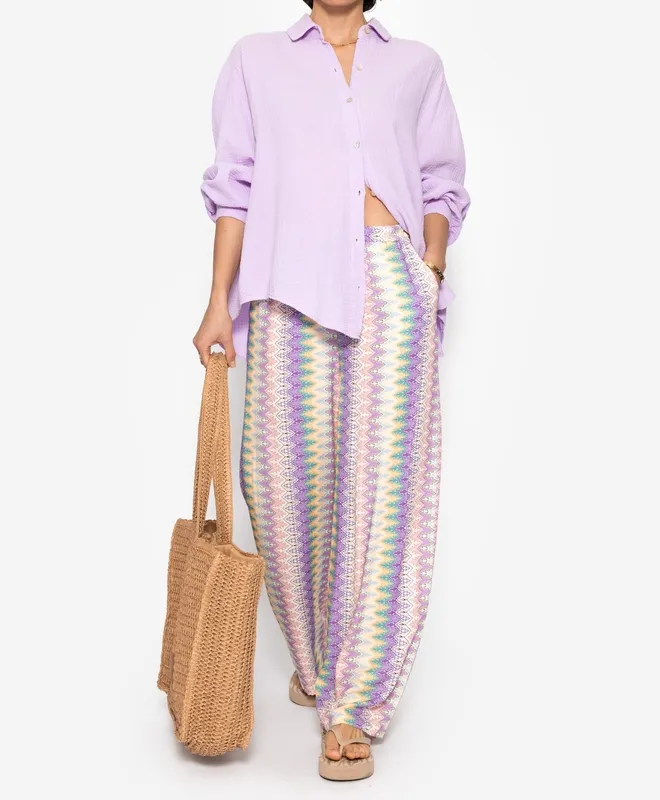 Multicolor Lilac Everyday Pants