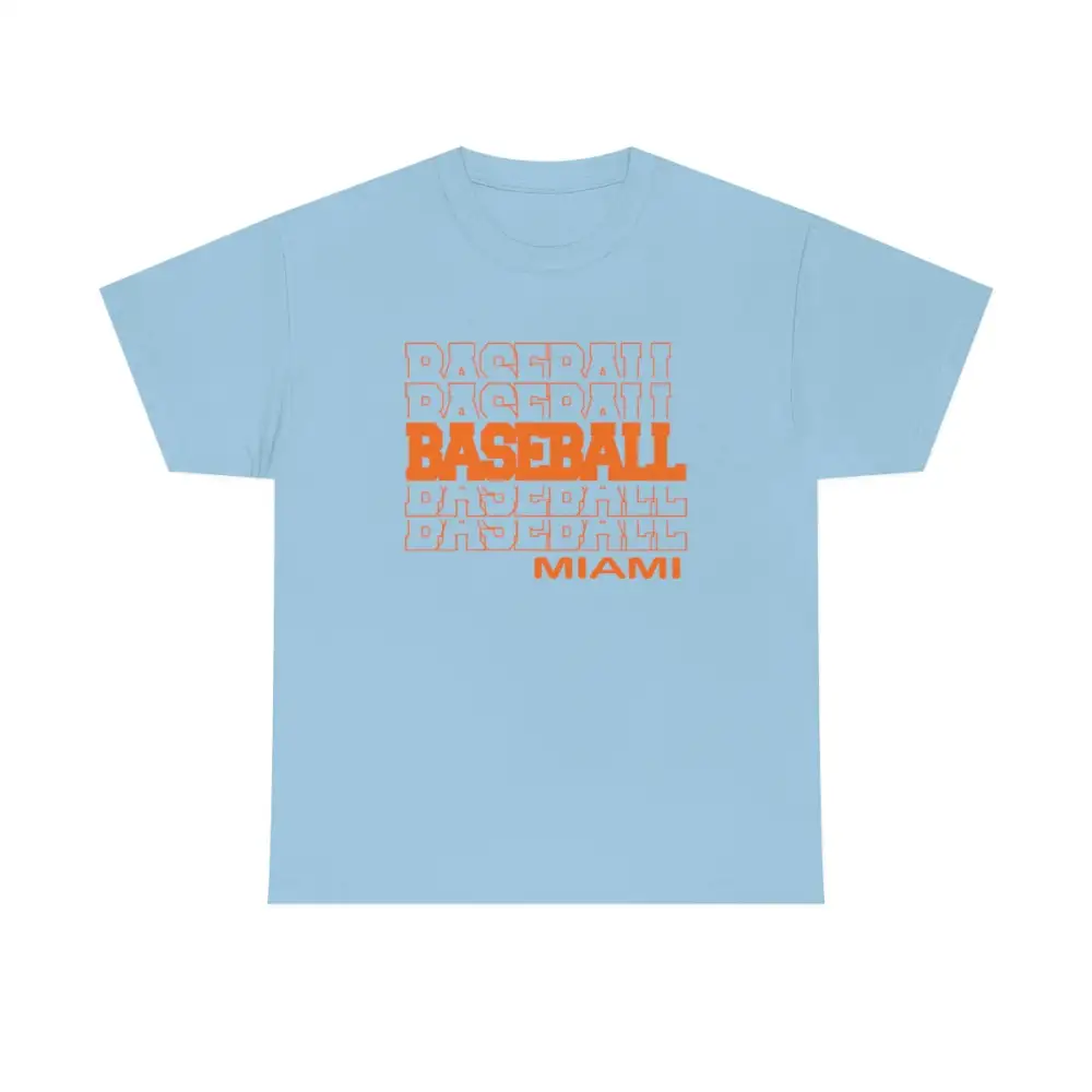 Baseball  Miami (FL) in Modern Stacked Lettering