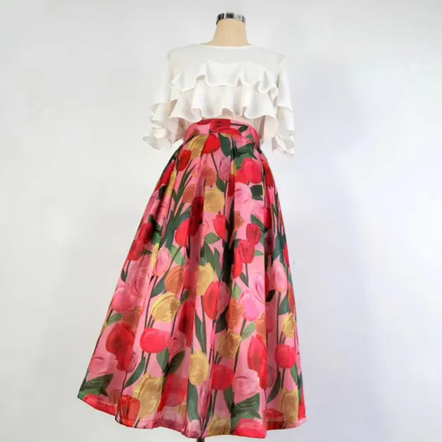 Versatile Campus Everyday Casual Polyester Skirt