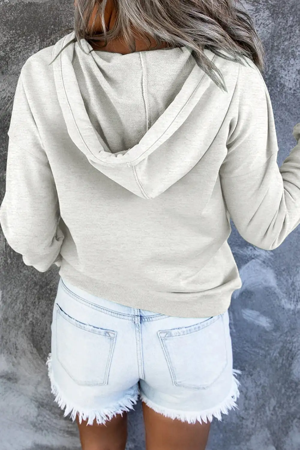 Relaxed Pocketed Long-Sleeve Hoodie