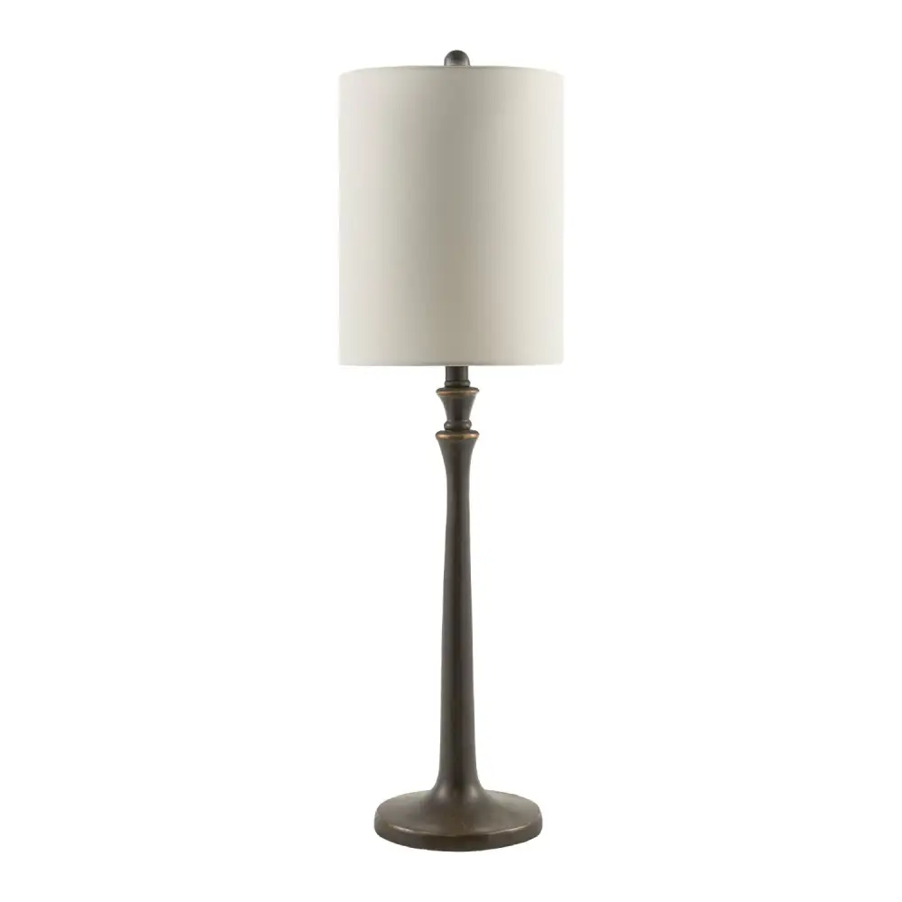 Painted Drum Shade Linen Shade Iron Linen Table Lamp