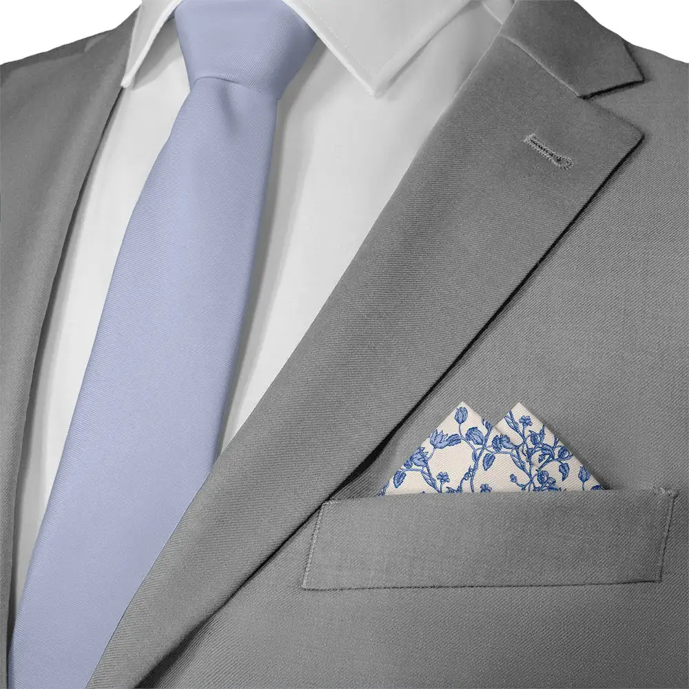 Smart Streamlined Floral Pocket Square
