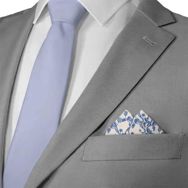 Smart Streamlined Floral Pocket Square
