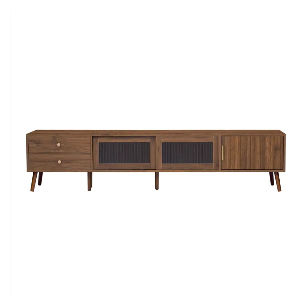 Glass-Doors Tv Stand