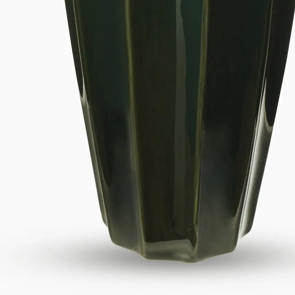 Green Glazed Ceramic Vessel