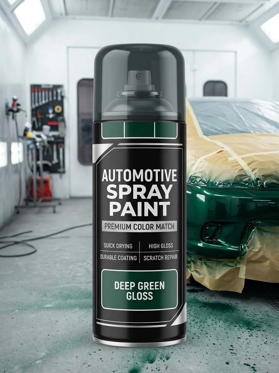 Deep Green Gloss Automotive Scratch Repair Paint Spray