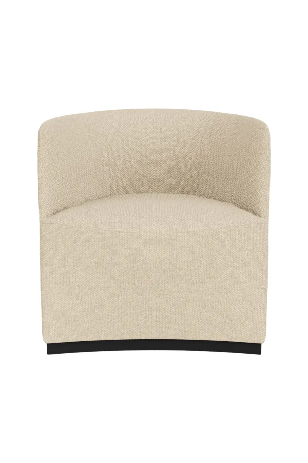 Boucle Low-Back Club Chair