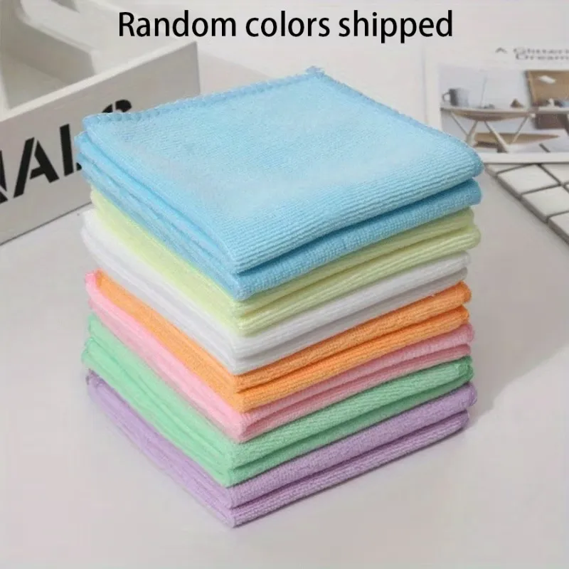 2 Pcs Colorful Microfiber Cleaning Cloths