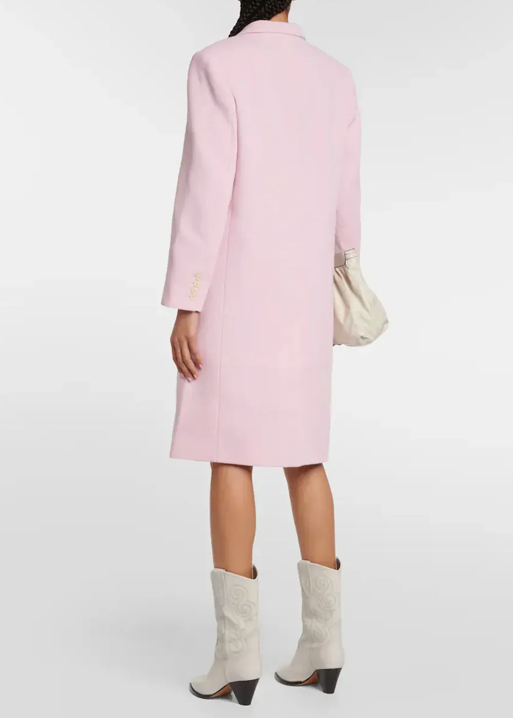 Buttons Front Solid Coat