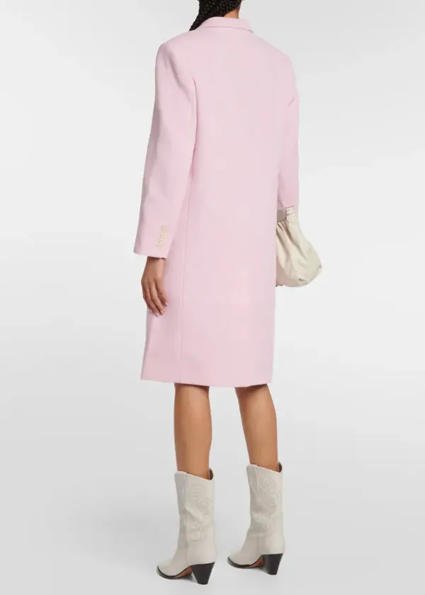 Buttons Front Solid Coat