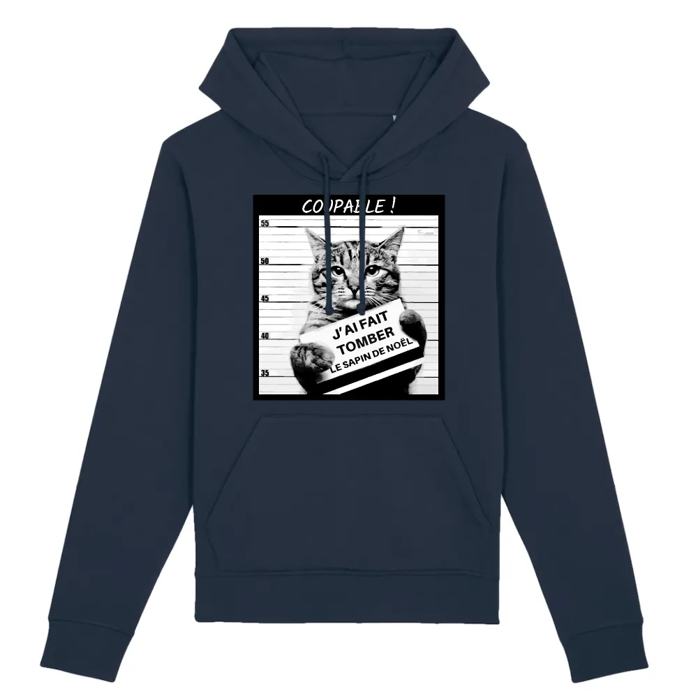 Funny Cat Graphic Pullover Hoodie