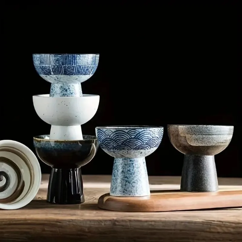 Ceramic Pedestal Dessert Bowls