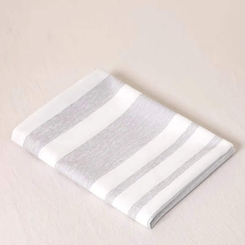 2 Pcs Dual-Tone Stripe Pillow Cover