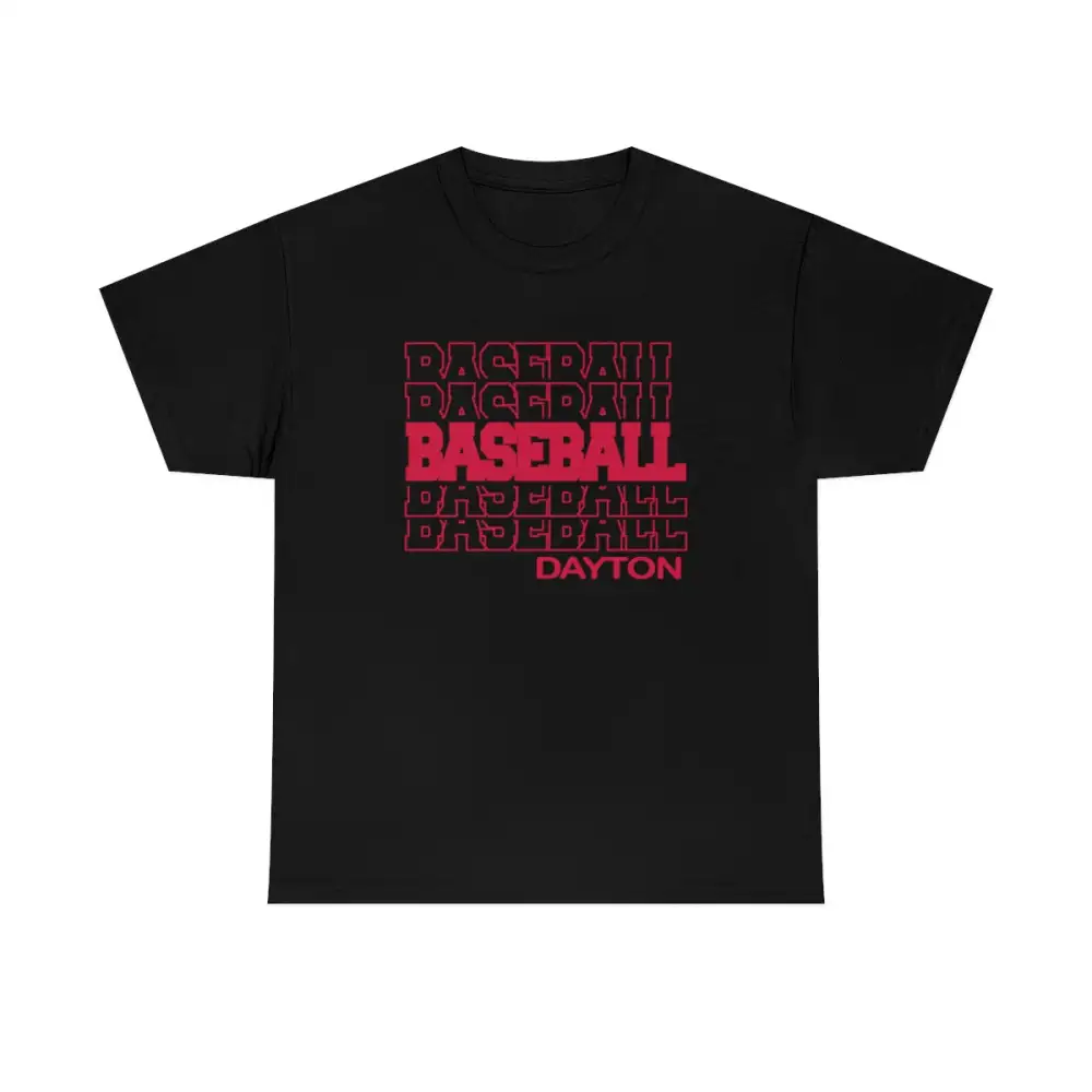 Baseball Dayton in Modern Stacked Lettering