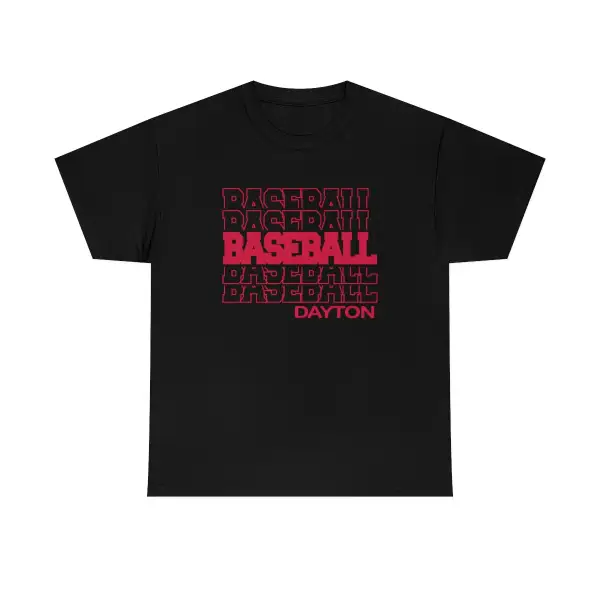 Baseball Dayton in Modern Stacked Lettering
