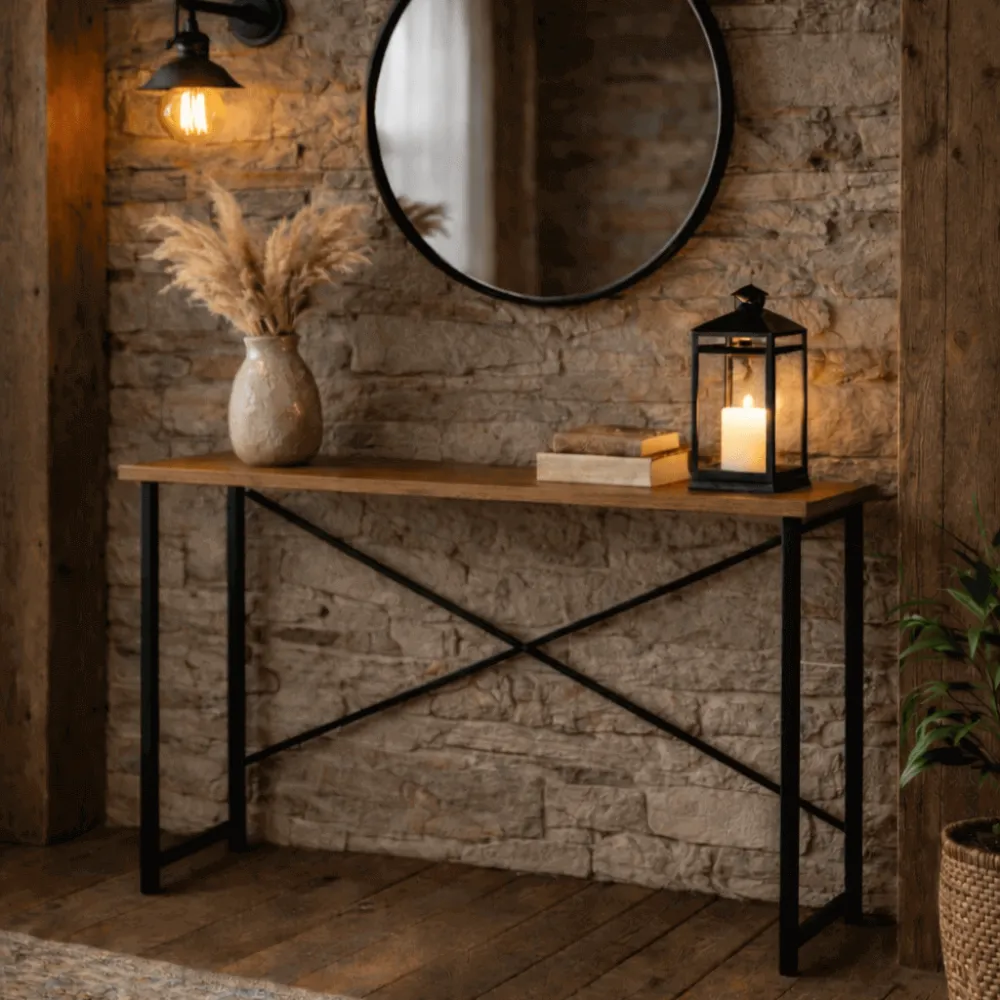 Cross Brace Compact Desk