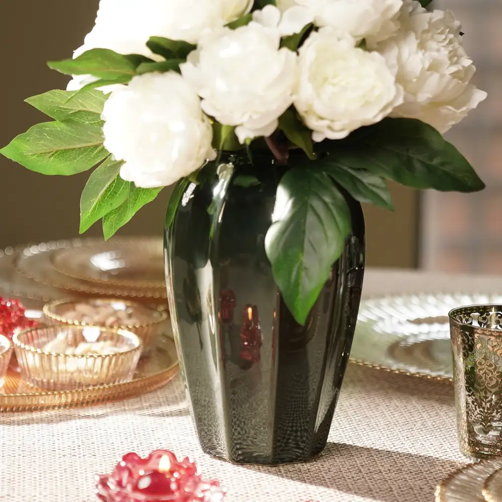 Green Glazed Ceramic Vase