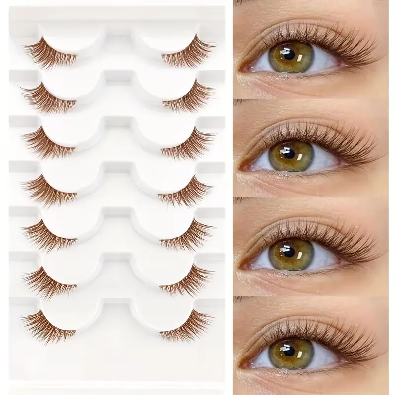 Natural Look Soft Brown Lash Set